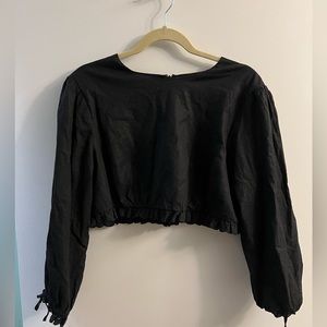Lovers & Friends black long sleeve crop